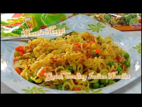 Masala Maggi Video Recipe for Bachelors or Busy People – Quick Cooking Spicy Noodles by Bhavna