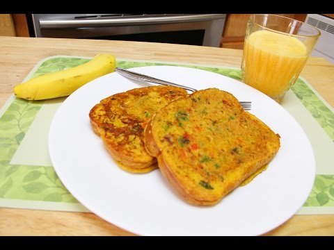 No Eggs Bread Omelette Video Recipe by Bhavna | Quick Easy Breakfast