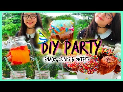 DIY Party! Easy Snacks, Drinks & Outfits | ft.Lifeasnikki