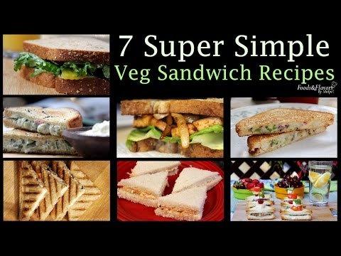 Veg Sandwich Recipes | Healthy Evening Snacks Easy Breakfast Recipes & Kids lunch Box snacks idea